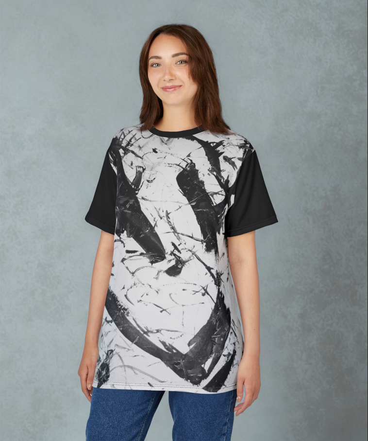 Artistic Abstract T-shirt inspired by the artist Satya Manz-The Satya Manz Collection
