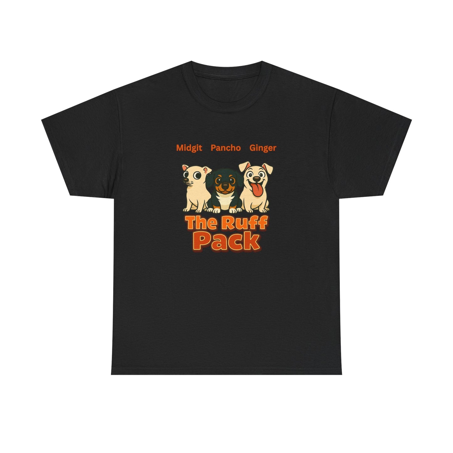 The Ruff Pack T-Shirt, Gift for Pet Owners, Animal Lovers, Birthday Gift, Casual Wear, Dog Themed Apparel