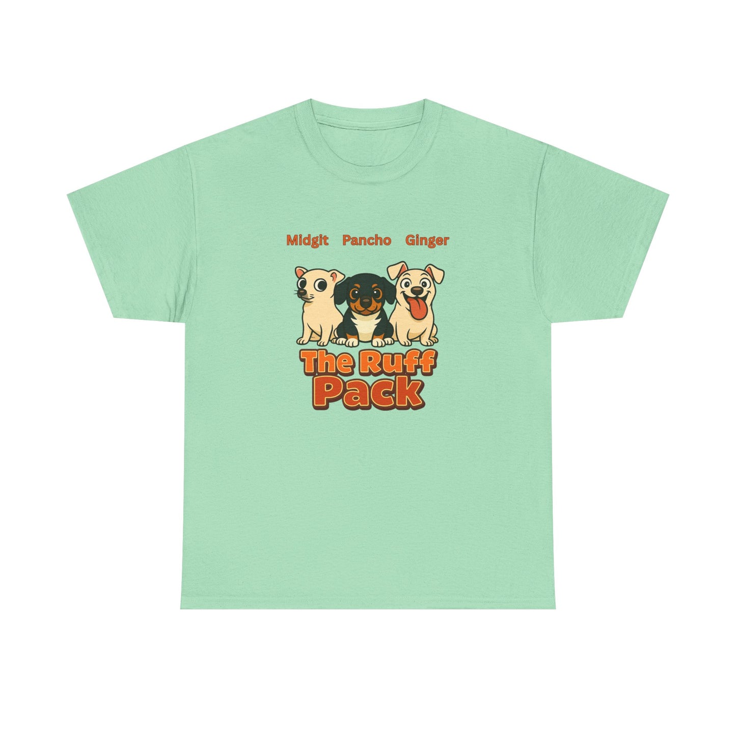 The Ruff Pack T-Shirt, Gift for Pet Owners, Animal Lovers, Birthday Gift, Casual Wear, Dog Themed Apparel