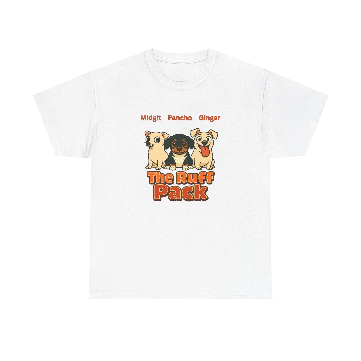 The Ruff Pack T-Shirt, Gift for Pet Owners, Animal Lovers, Birthday Gift, Casual Wear, Dog Themed Apparel