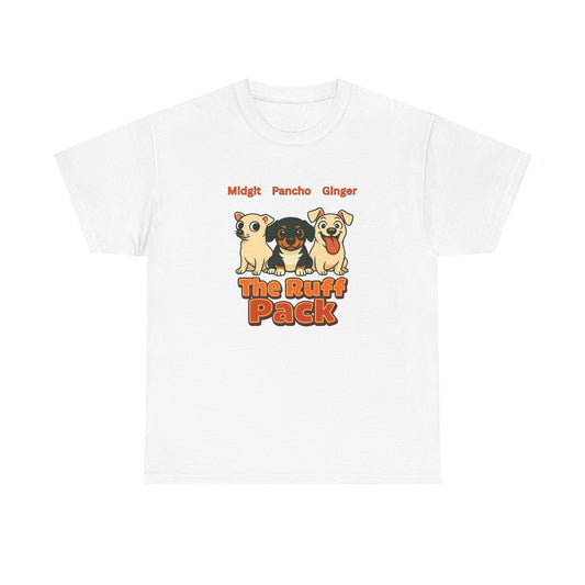 The Ruff Pack T-Shirt, Gift for Pet Owners, Animal Lovers, Birthday Gift, Casual Wear, Dog Themed Apparel